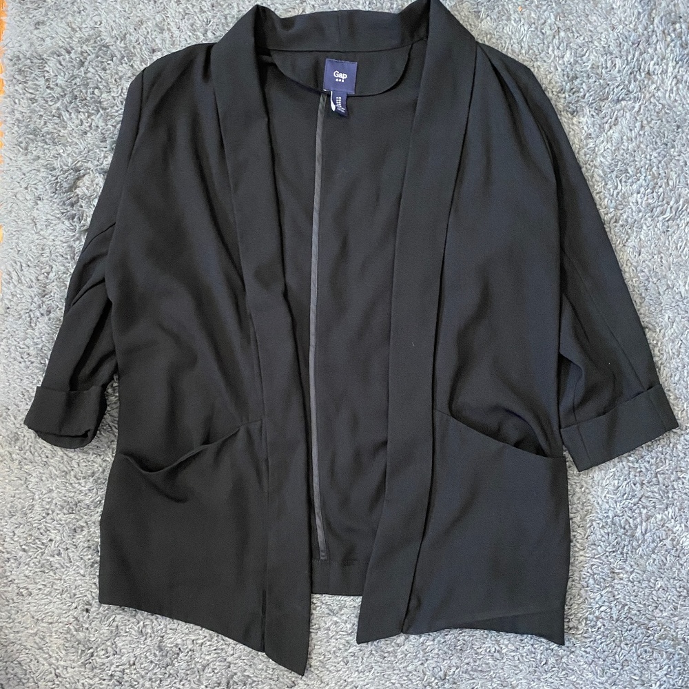 Slouchy Black Blazer Cardigan The Gap